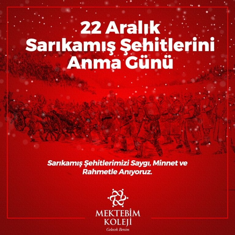 22 Aralık Sarıkamış Şehitlerini Anma Günü