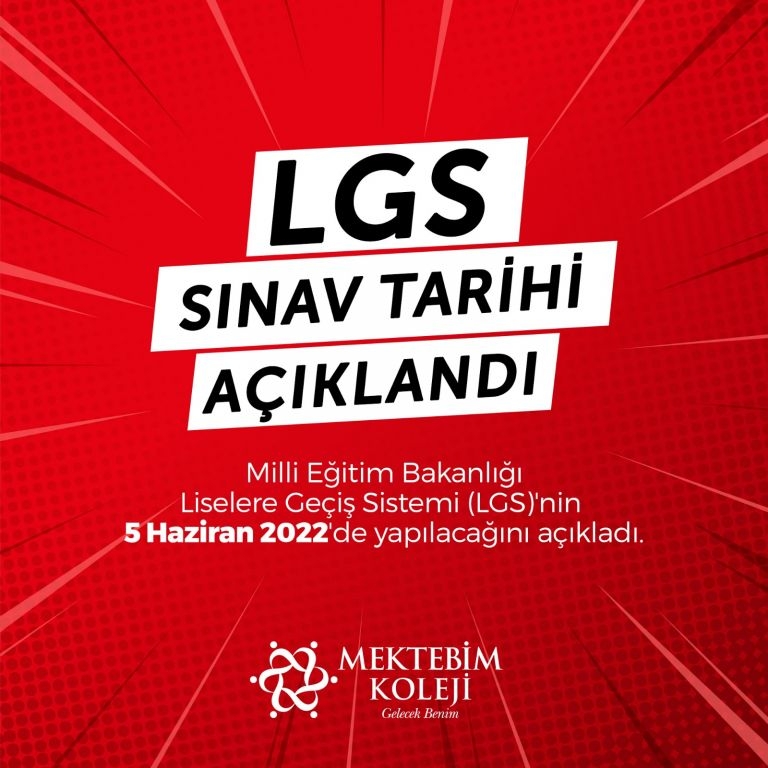 LGS SINAV TARİHİ AÇIKLANDI