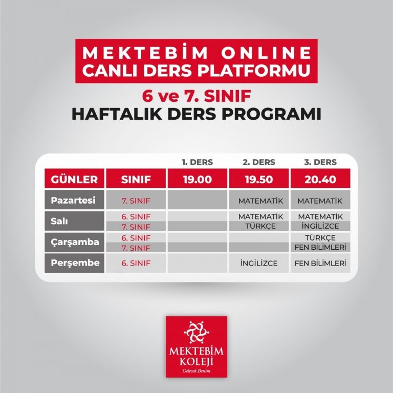 Mektebim Online'da Canlı Dersler Başlıyor!