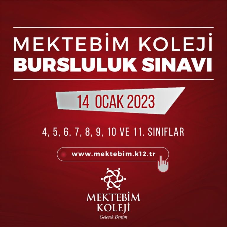 Mektebim Bursluluk Sınavı 14 Ocak 2023’de Mektebim Koleji Diyarbakır kampüsü