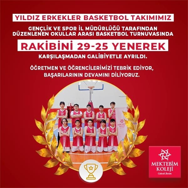 Yıldız Erkekler Basketbol Takımımız 