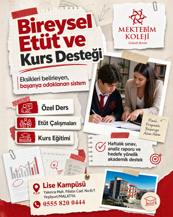 Bireysel Etüt ve Kurs Desteği